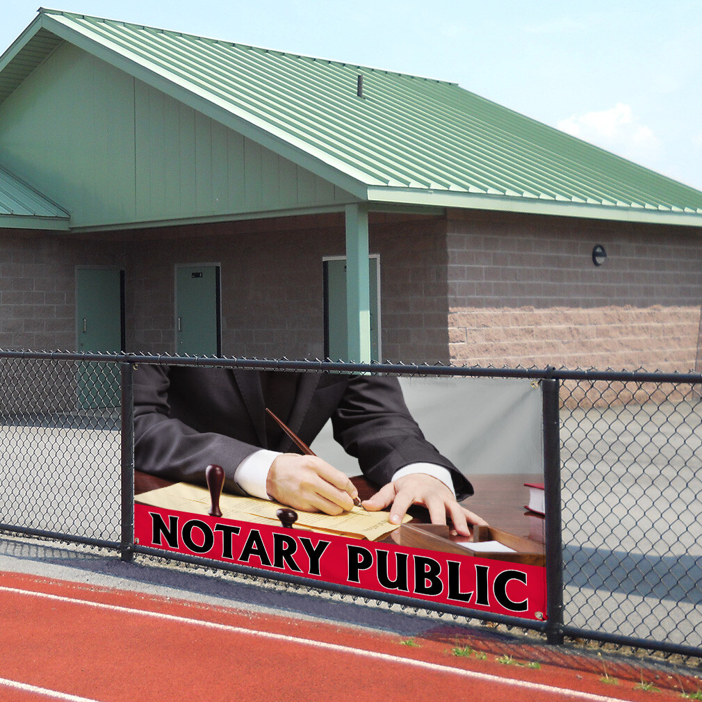 Vinyl Banner Multiple Sizes Notary Public Outdoor Advertising Printing B Outdoor