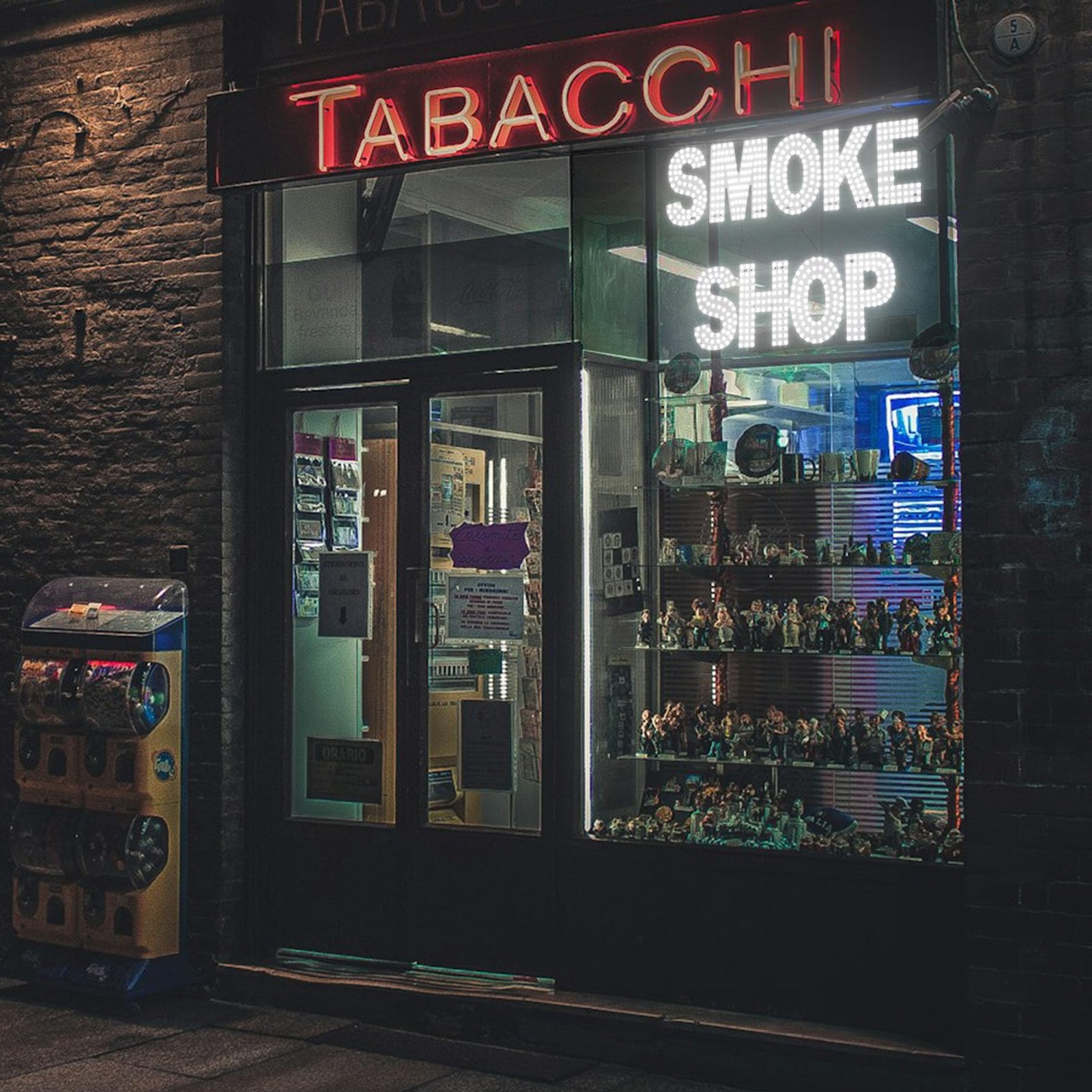 LED SMOKE SHOP Sign for Business,30&Prime;x20&Prime; Smoke Shop Vape Store Sign with Remo…