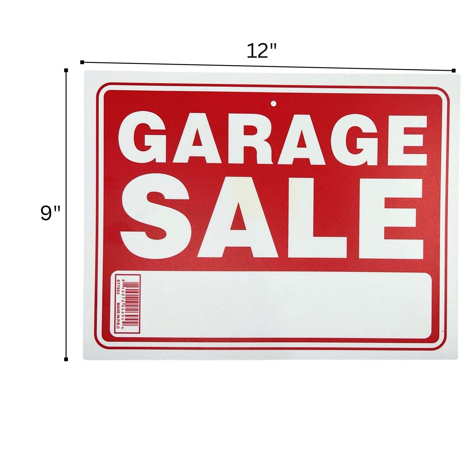 9&Prime;X12&Prime; « GARAGE SALE » Plastic Signage Sign-1 Pack
