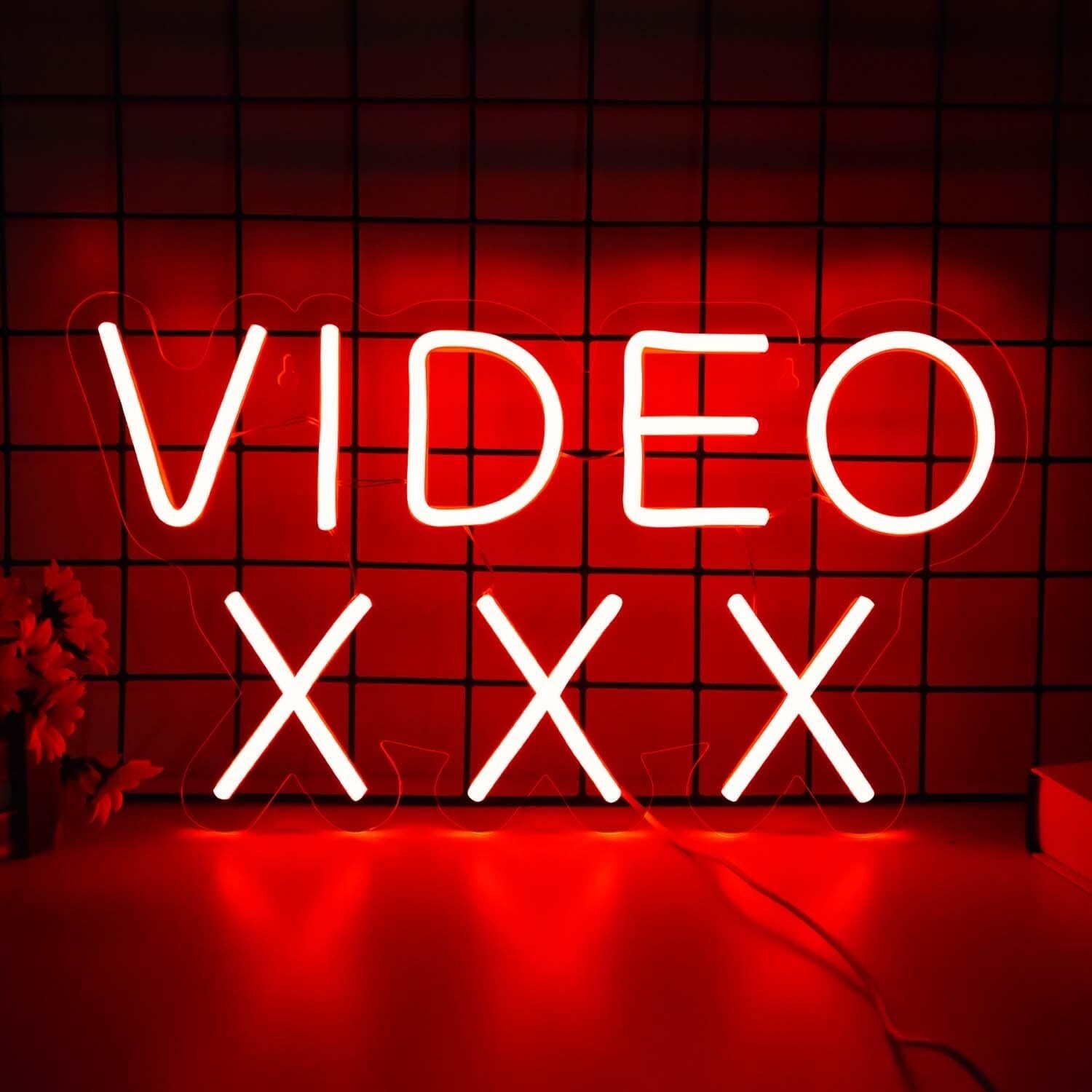 XXX LED Neon Sign 16&Prime; by 9&Prime; BRAND NEW RED LED USB WITH ADAPTER GIFT PRANK SHOP