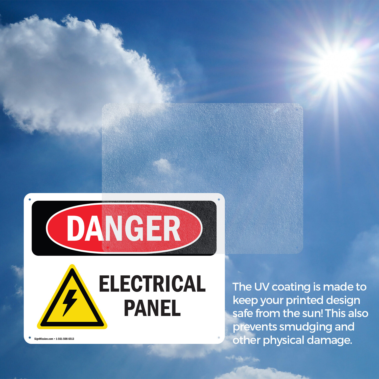 (2 Pack) Electrical Panel OSHA Danger Sign Decal Metal Plastic