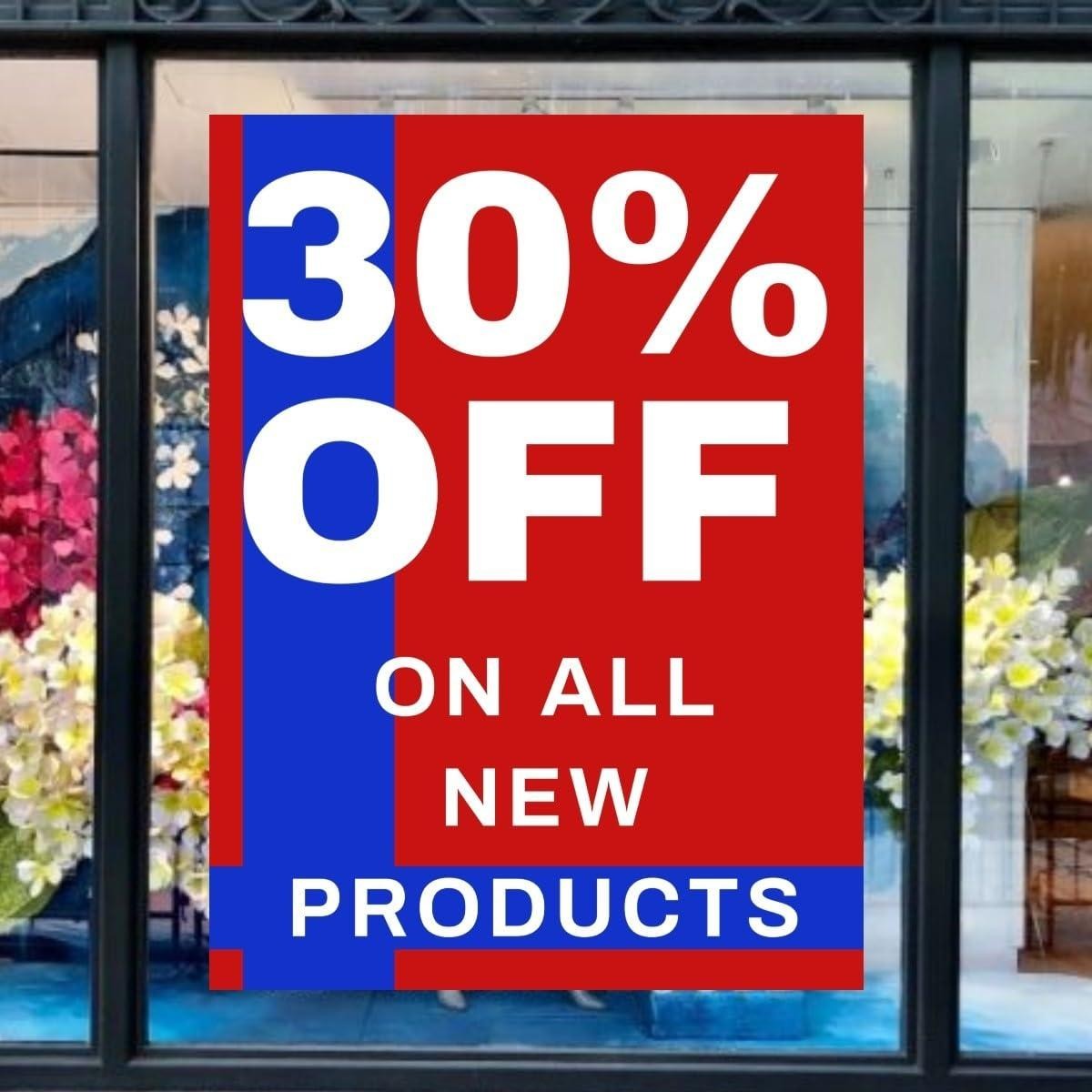 30% OFF On New Products | Full Color Vertical Vinyl Display Banner with Grommets