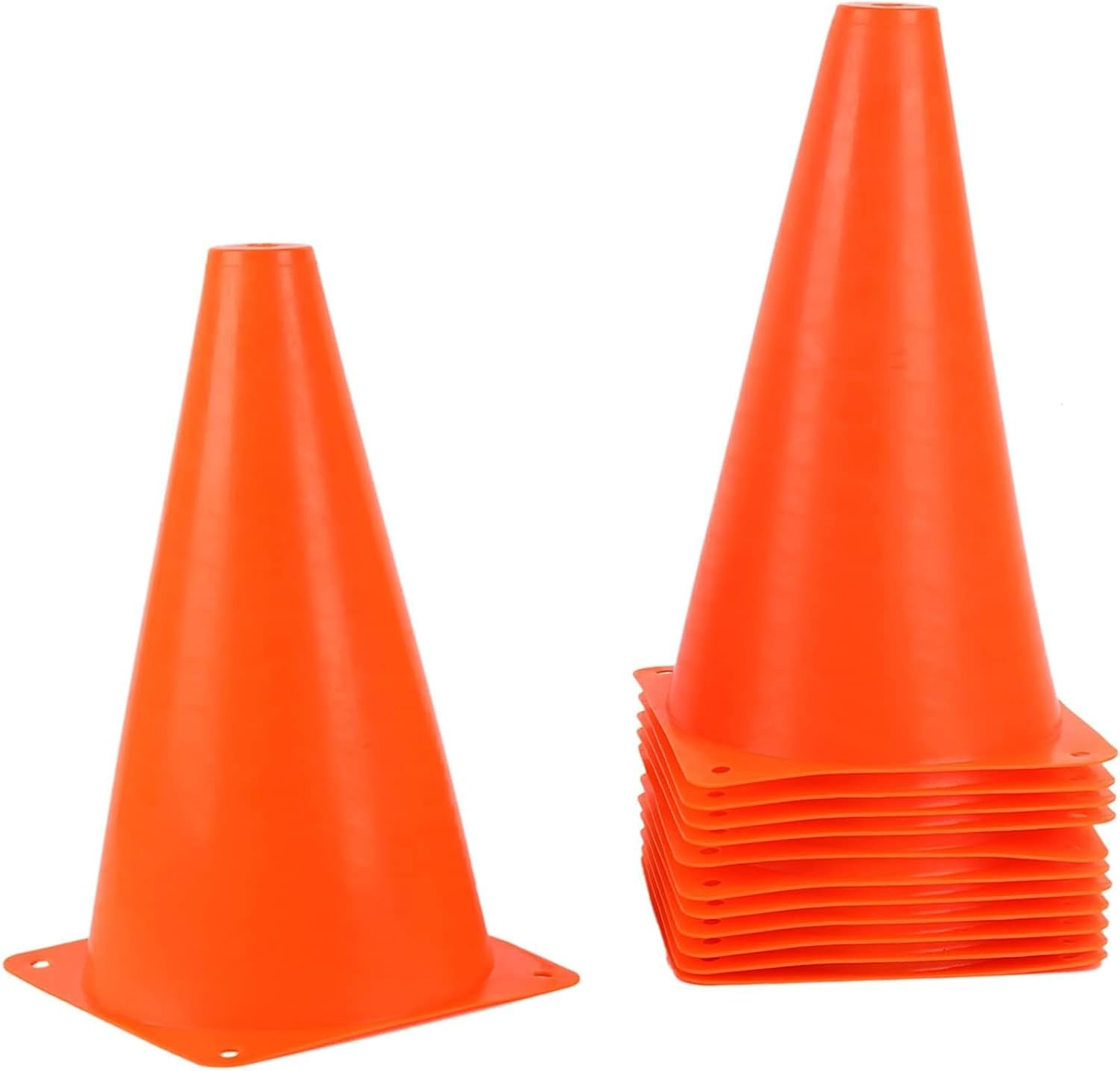 Juvale Motorcycle Practice Cones – 9&Prime; X 5.5&Prime;, Orange, 12-Pack – Cones for Parall
