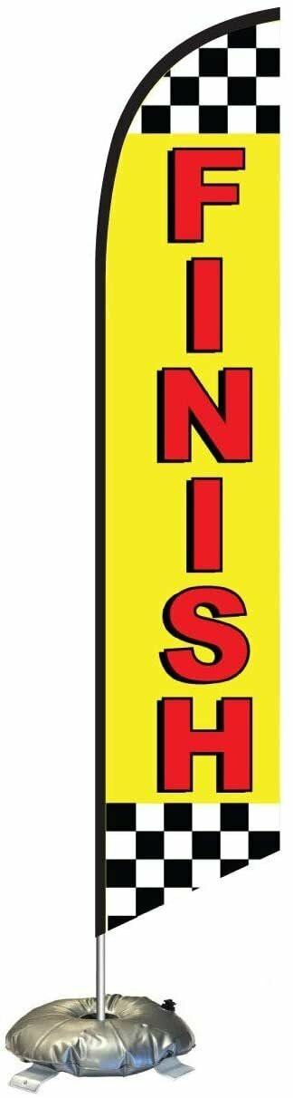 Finish Feather Flag Kit with Cross-Base and Weight-Donut, Outdoor Advertising…