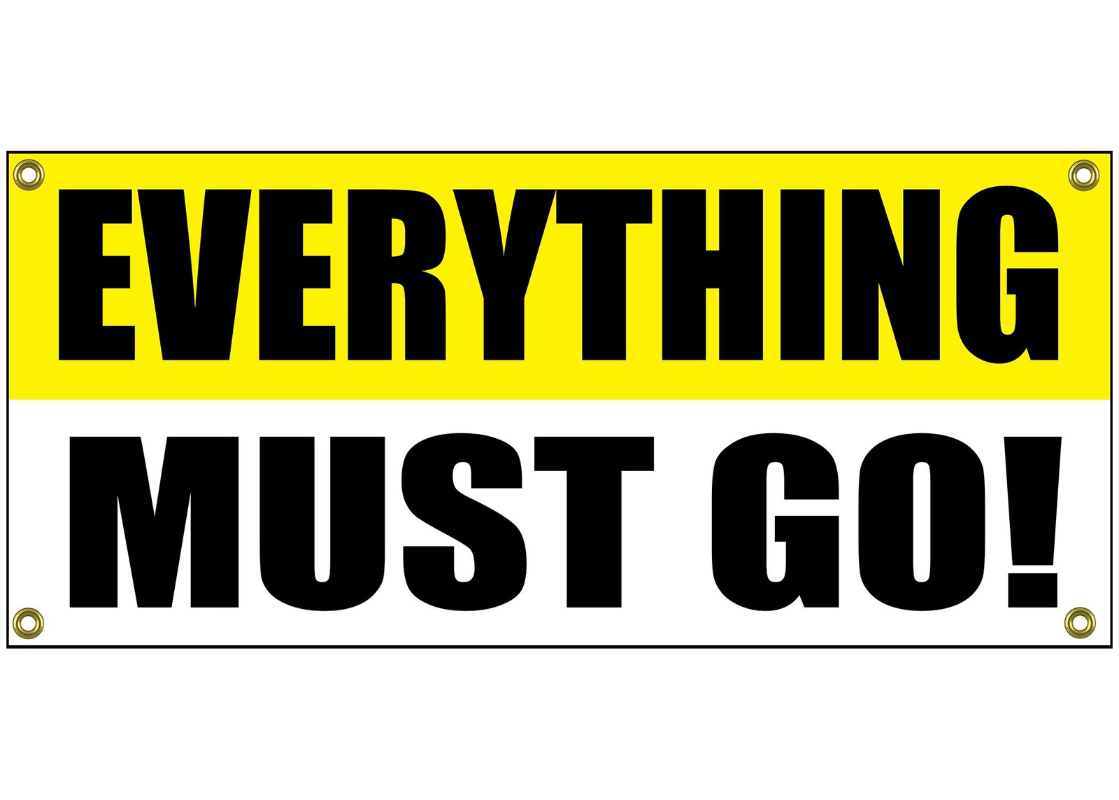 Rogue River Tactical Everything Must Go Banner Retail Store Shop Business Sig…