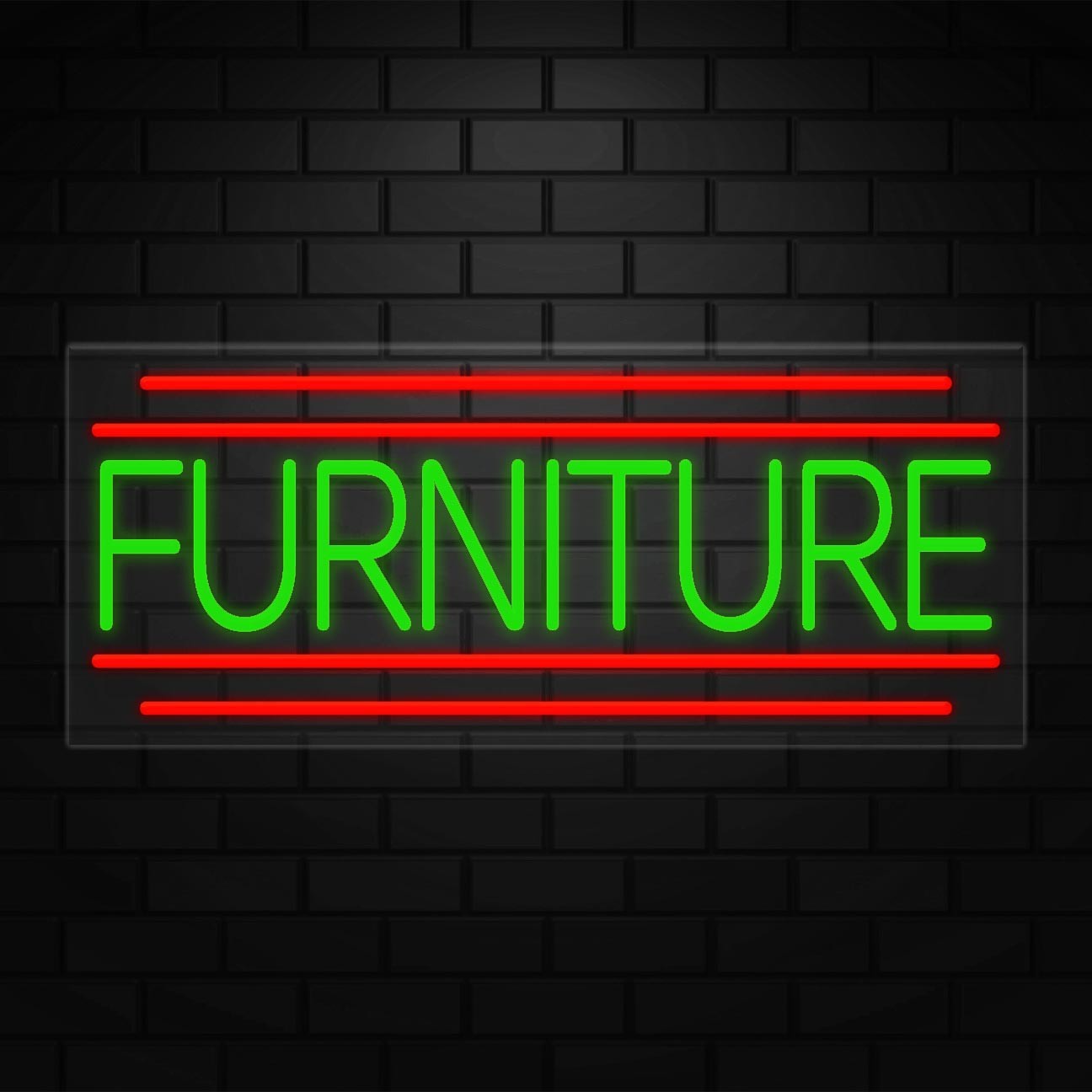 Furniture Neon Sign for Retail Displays | LED Flex Neon | 32&Prime;W x 13&Prime;H x 1&Prime;D