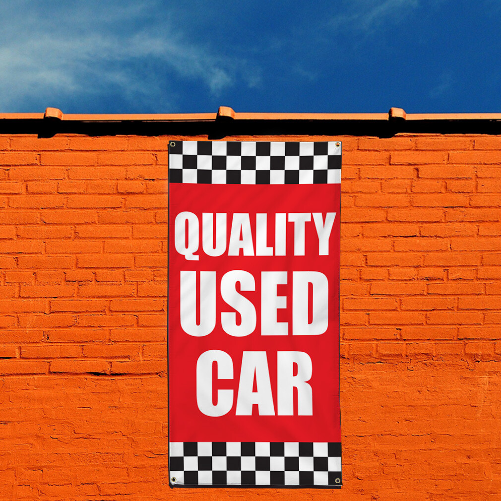 Vertical Vinyl Banner Multiple Sizes Business Weatherproof Industrial Yard Signs