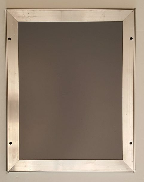Aluminum Snap Frame for Poster 8.5 x 11 Inches, 25mm Profile, Color-REF24-1027