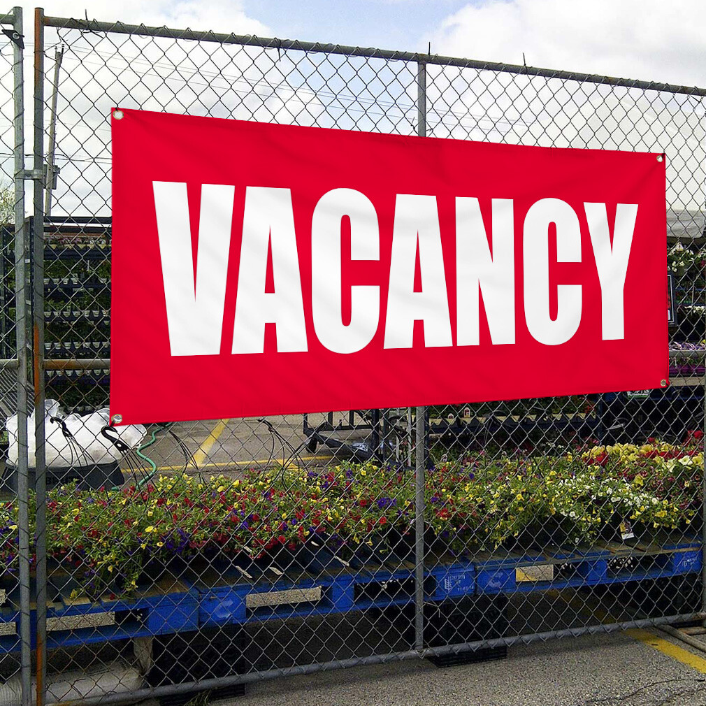 Vinyl Banner Multiple Sizes Vacancy Promotion Business Business Outdoor