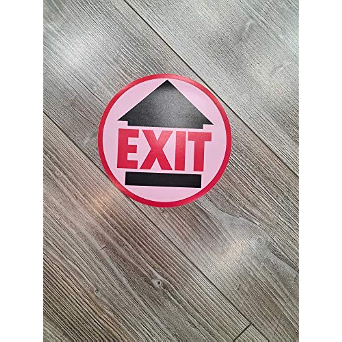 Exit Sign 10Pack 7.5&Prime; Round Social distancing Sign Social distancing Floor Decal