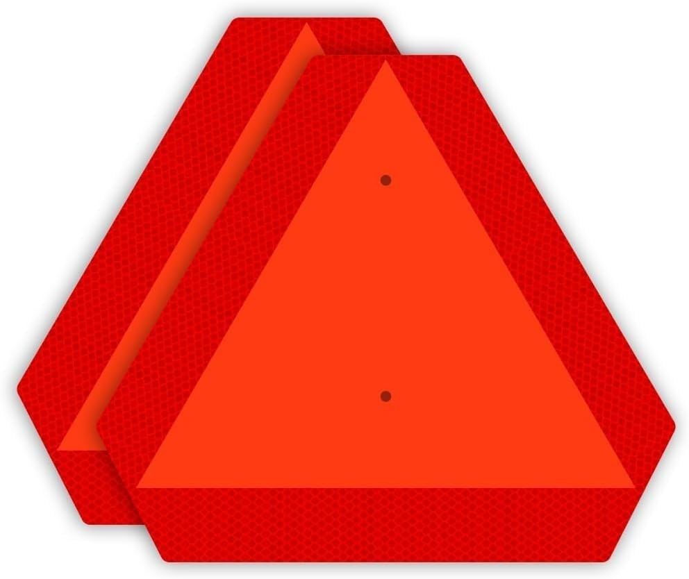 Slow Moving Vehicle Sign, Rust free Aluminium Slow Moving Vehicle Triangle si…