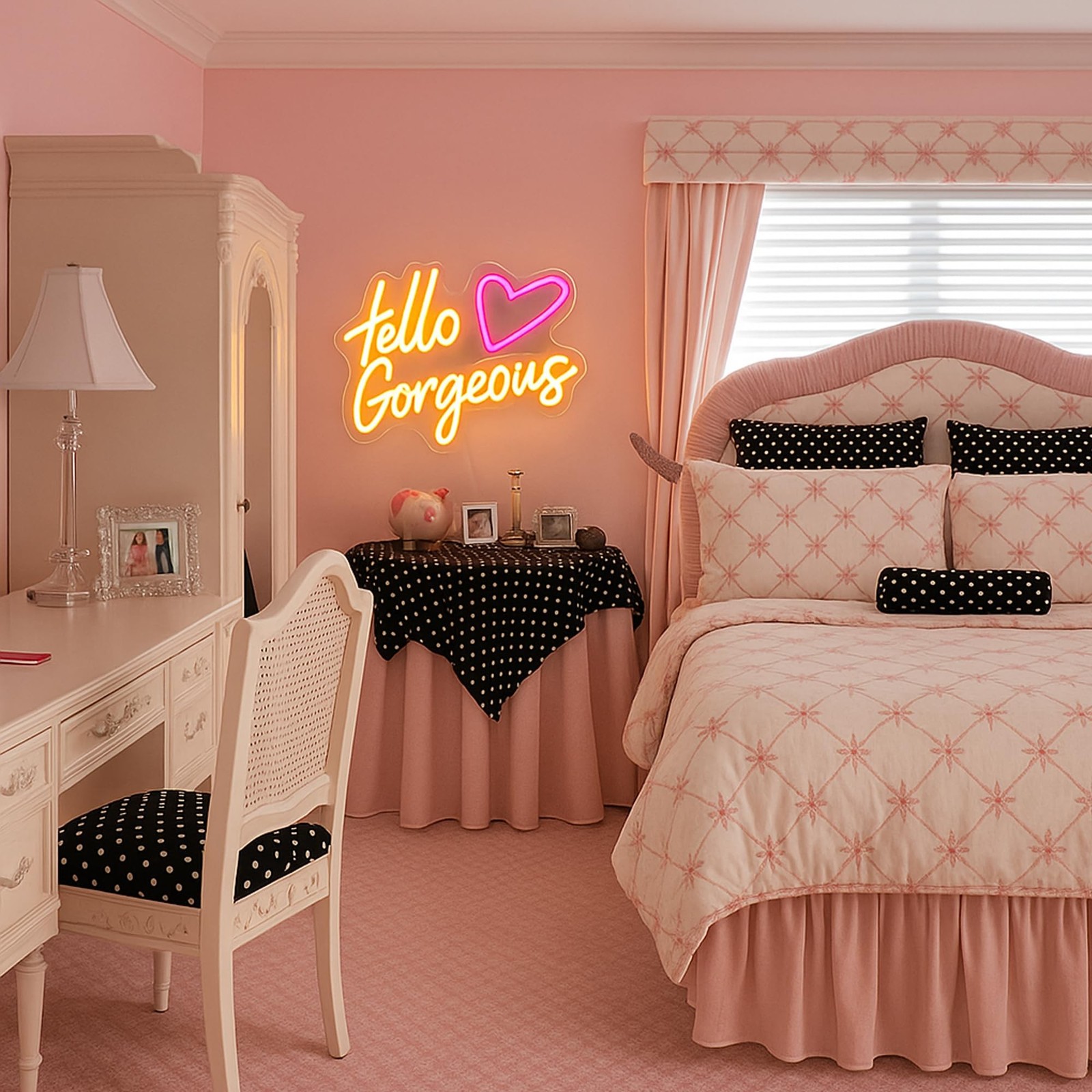 Hello Gorgeous Neon Signs for Wall Decor, Hello LED Lighted & Neon Signs with…