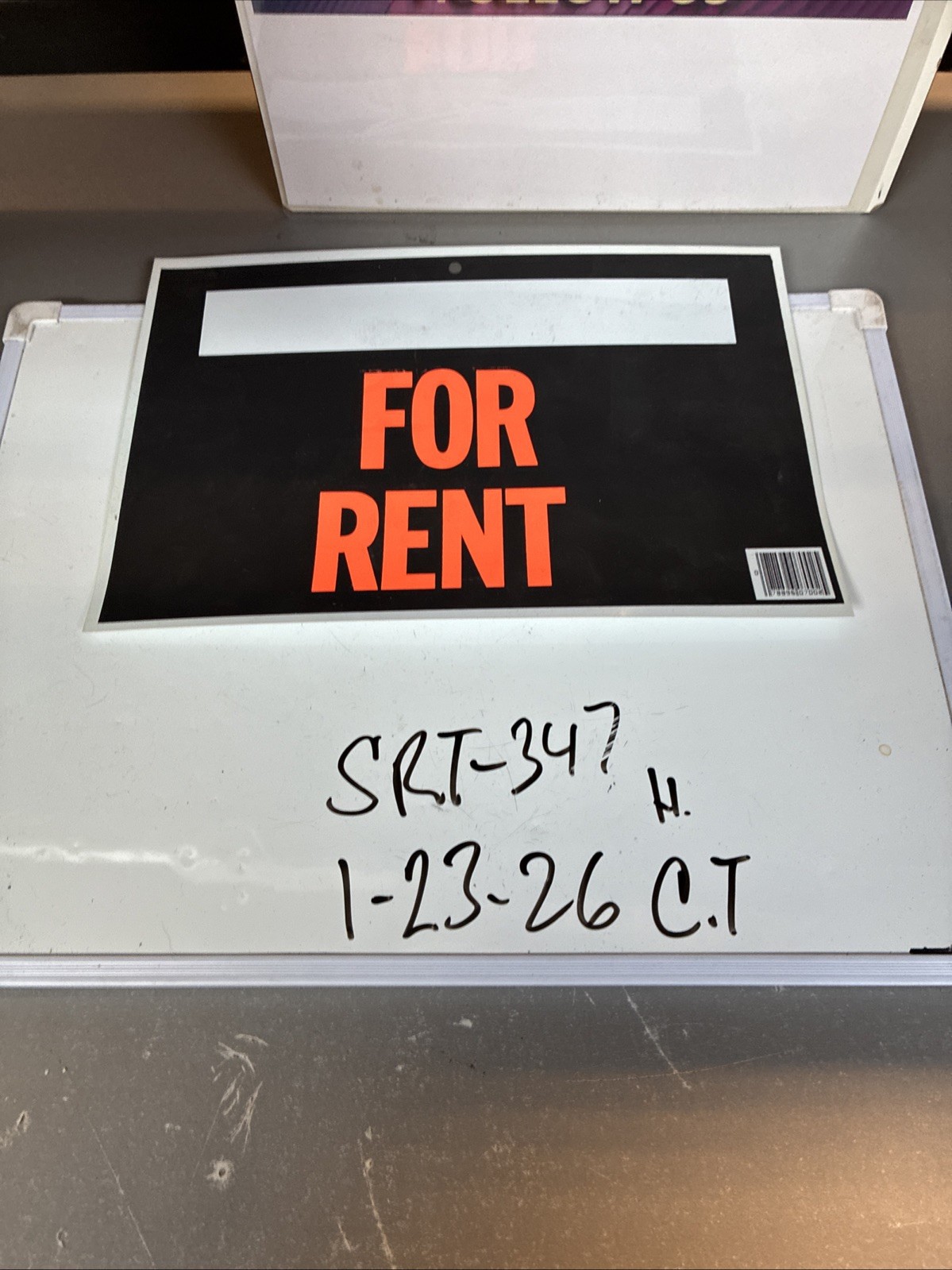 FOR RENT Sign 12&Prime; x 9&Prime; Large Window for Price/Price Store Signs Indoor Outdoor