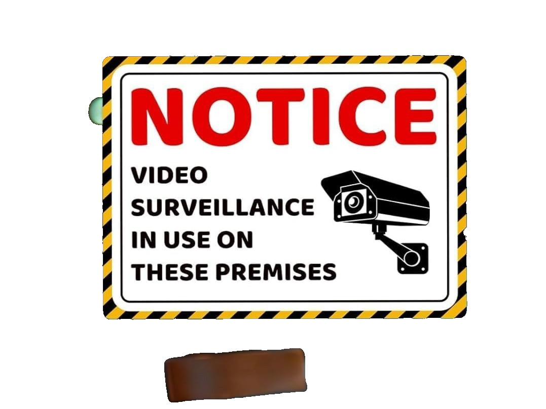 6 PACK OF VIDEO SURVEILLANCE IN USE ON THESE PREMISES DECALS NEW IN PACKAGE-5×7&Prime;