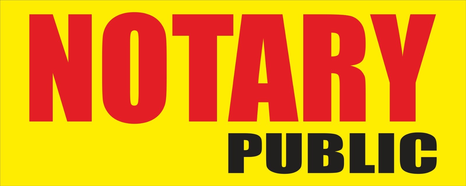 NOTARY PUBLIC Advertising Banner Vinyl Mesh Sign Lawyer Defense document license