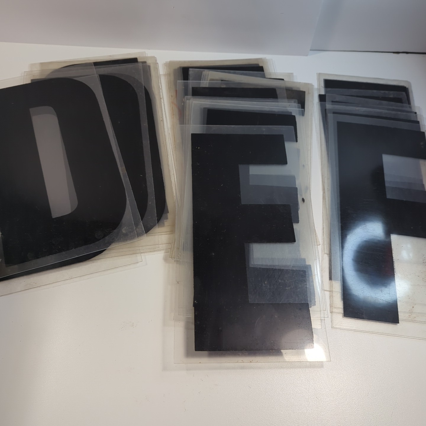 11&Prime; Black Marquee Sign Letter Complete Alphabet Commercial Outdoor Store Plastic