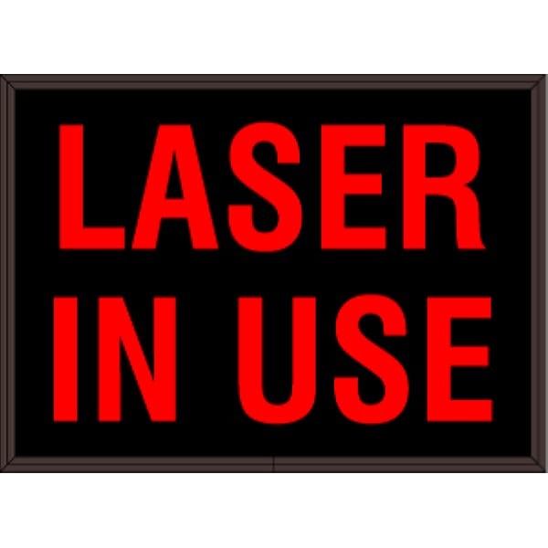 Signal-Tech 38675 SBL811R-193/120-277VAC LASER IN USE Indoor Sign