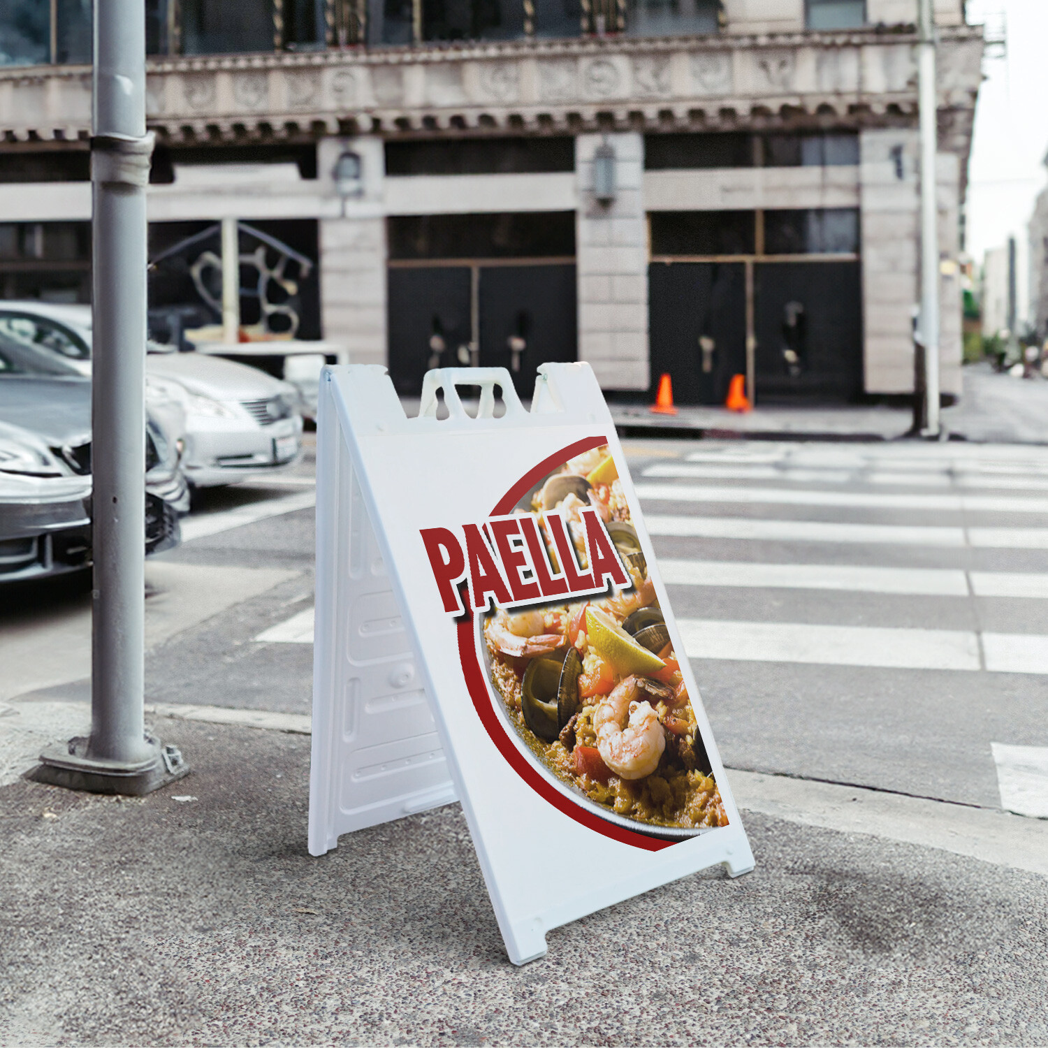 A-frame Sidewalk Paella 24&Prime; x 36&Prime; Double Sided A-Frame Sidewalk Sign