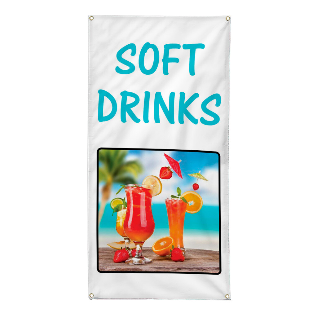 Vertical Vinyl Banner Multiple Sizes Outdoor Weatherproof Industrial Yard Signs