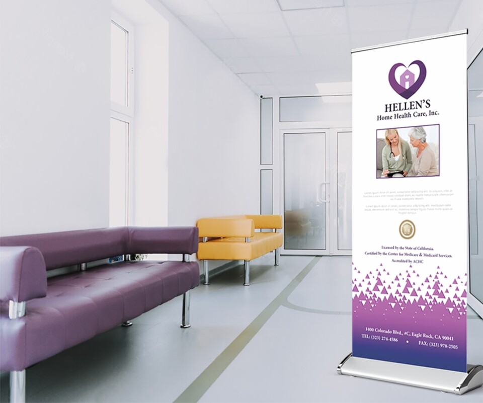 Deluxe Retractable Roll Up Banner Stand Pop Up Trade Show Display