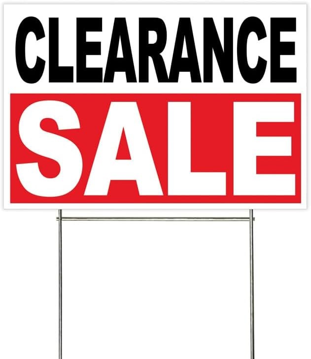 18×12 Inch CLEARANCE SALE Yard Sign with Stake – wrb1s