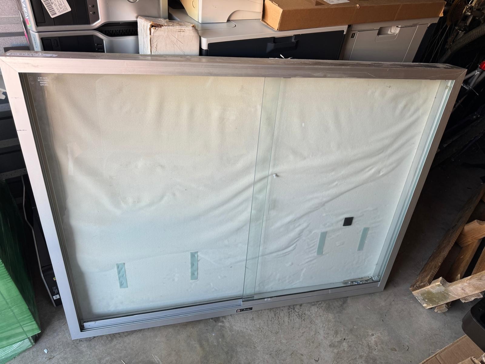 48&Prime;x36&Prime; Alluminium Frame bullentin board with 2 sliding door