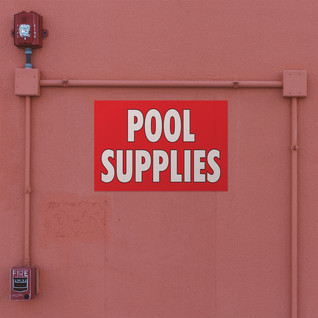 Decal Stickers Pool Supplies Outdoor Advertising Printing Vinyl Store Sign Label