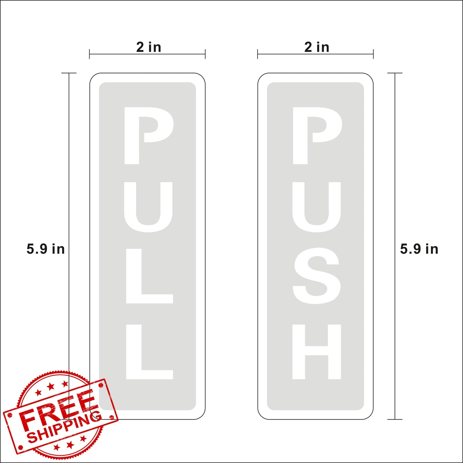 LEMBANG Push Pull Sign Black/gold