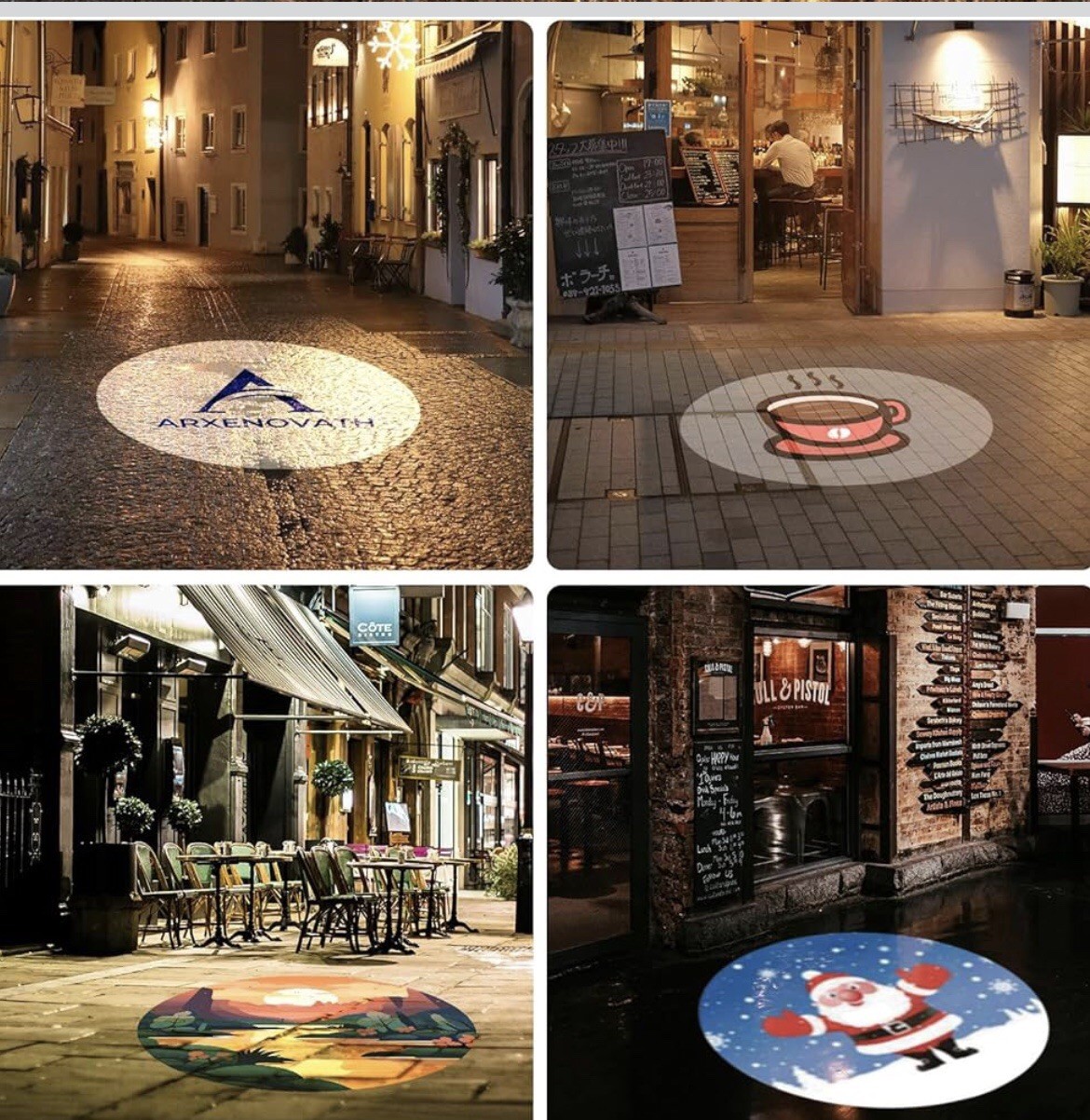 LOGO GOBO💡LED SPOTLIGHT PROJECTOR Business Store Advertising SIGN⚡️Weatherproof