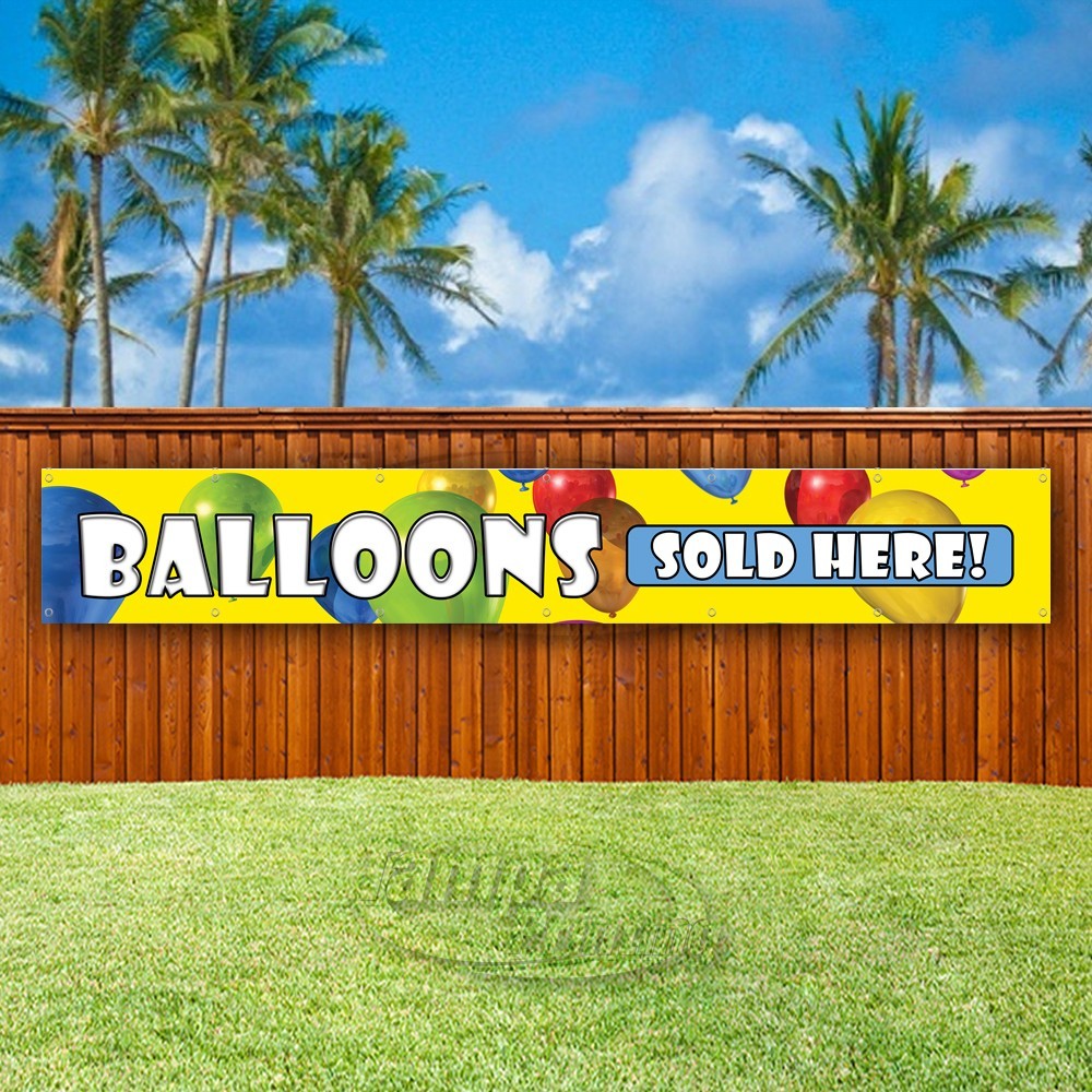 BALLOONS SOLD HERE! Advertising Party Vinyl Banner Flag Sign USA XL02336