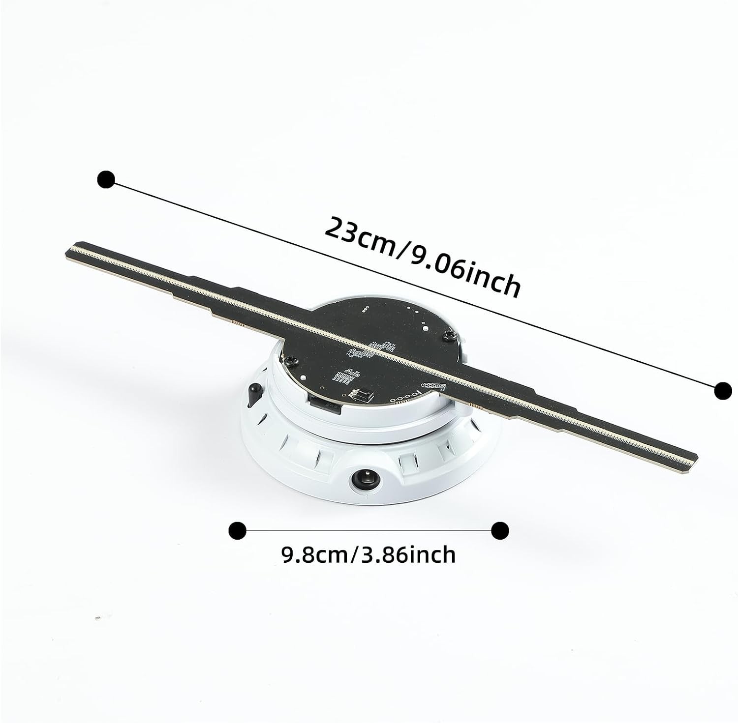 9.1&Prime; Hologram Fan: App-Controlled 3D Display with LED Lights for Trade Shows