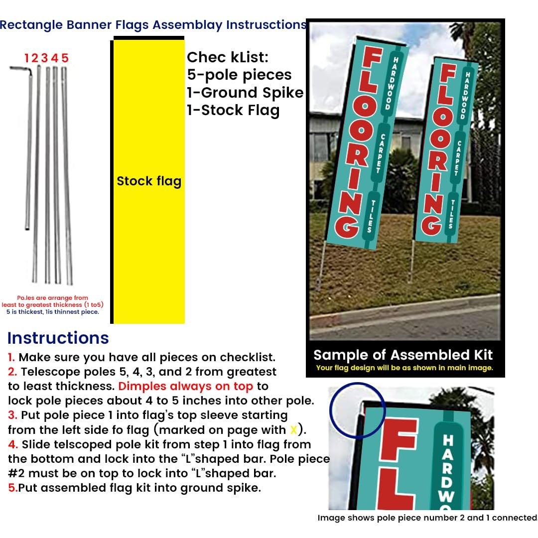 Flooring Advertising Rectangle Feather Banner Swooper Flag Sign with Flag…