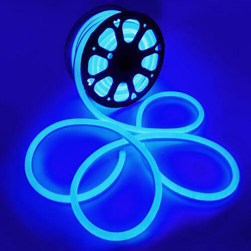 Blue 330ft 110V Waterproof LED Neon Rope Light Strip Outdoor DIYSign Lighting US