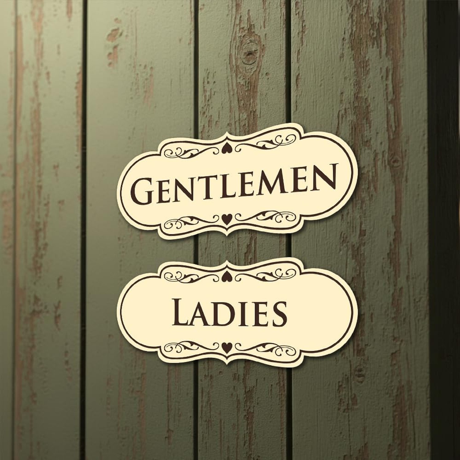 Designer LADIES GENTLEMEN (2-Pack) – Black/Gold Large 1 Pack Black / Gold