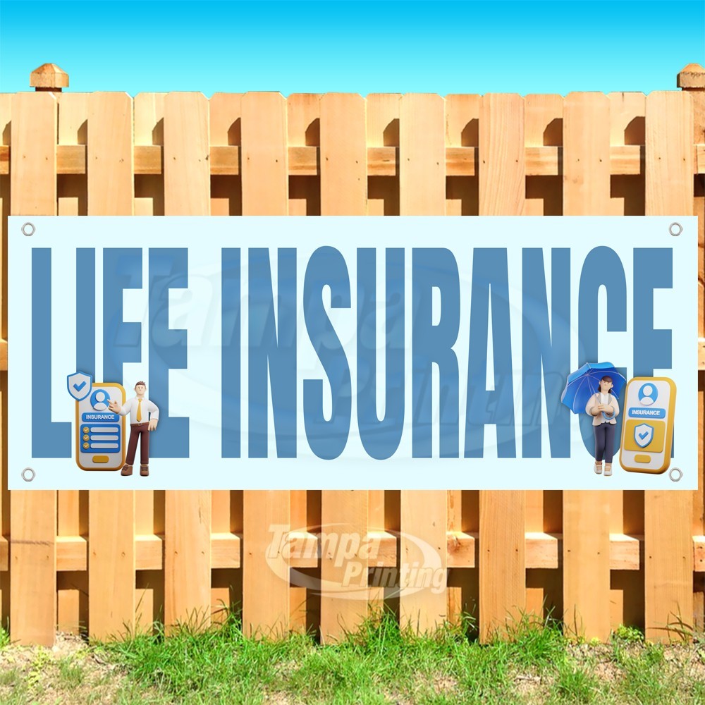 LIFE INSURANCE Advertising Health Care Vinyl Banner Flag Sign USA SB11283