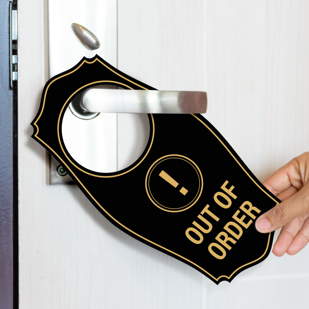Signs ByLITA Out of Order Door Hanger