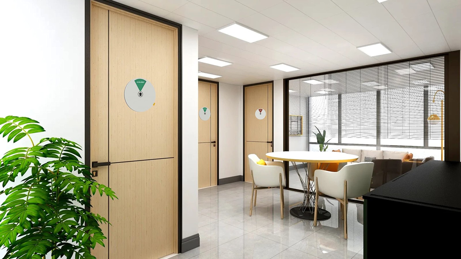 Office Private Sign – 6 Options &lsquo;Do Not Disturb&rsquo; &lsquo;Available&rsquo; &lsquo;In a Meeting&rsquo; &lsquo;…