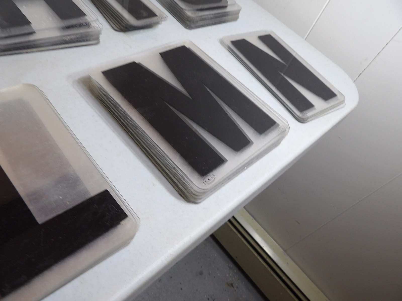 Large Lot of 6&Prime; Tall Marquee Sign Hard Plastic Letters ( Cal Brand )