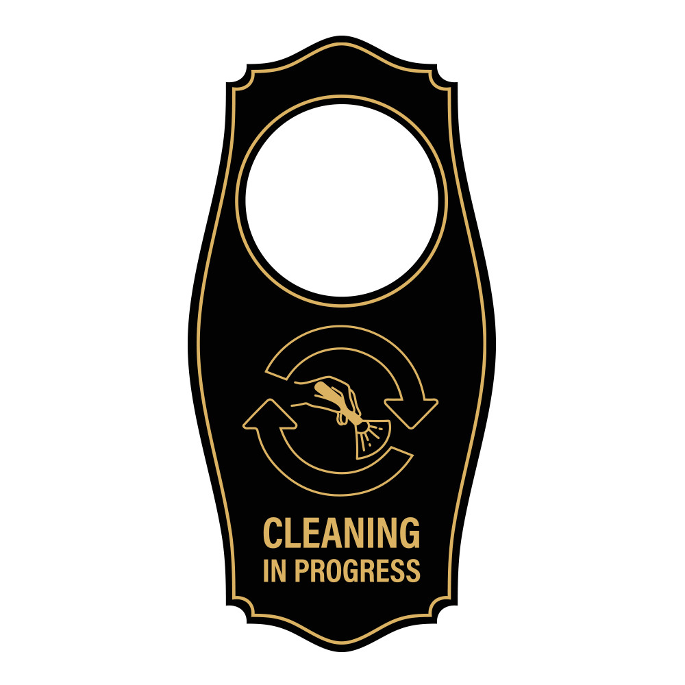 Signs ByLITA Cleaning in Progress Door Hanger