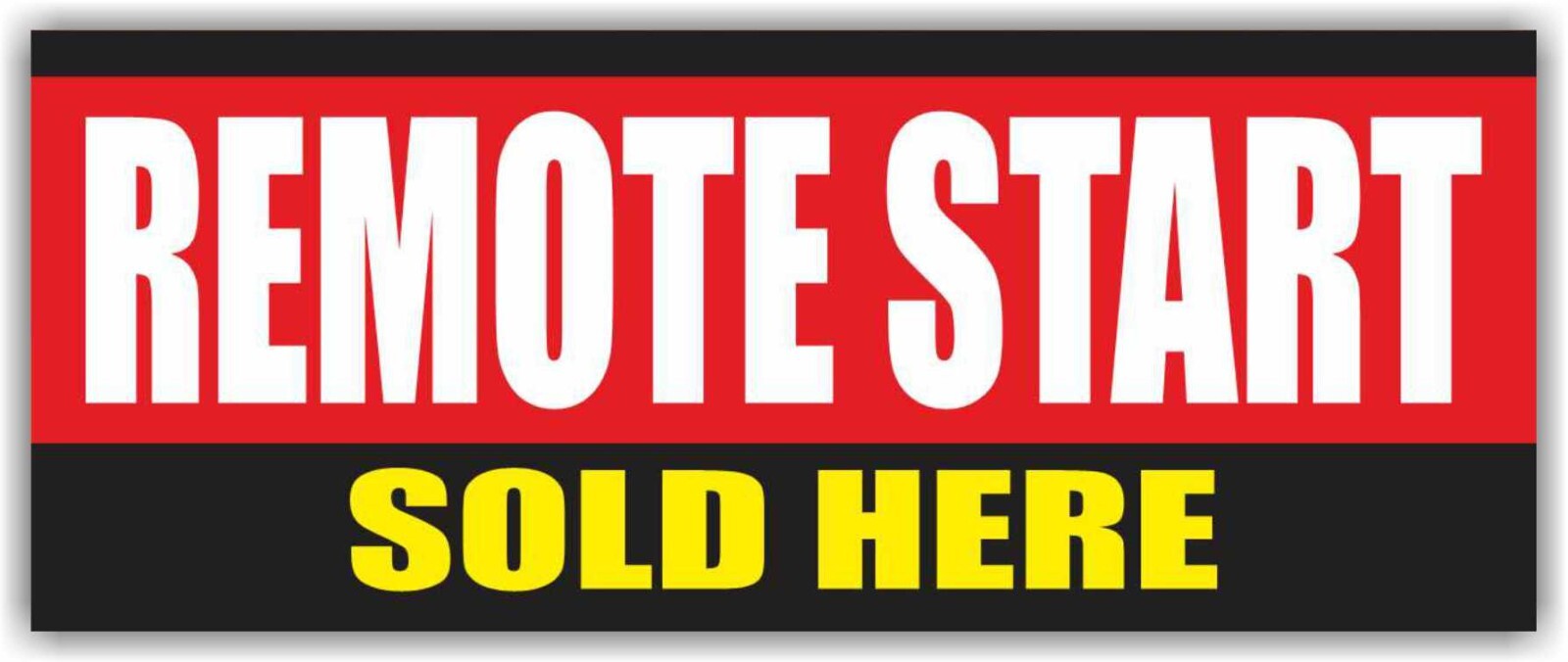 REMOTE START SOLD HERE Advertising Banner Vinyl Mesh Sign auto shop service car