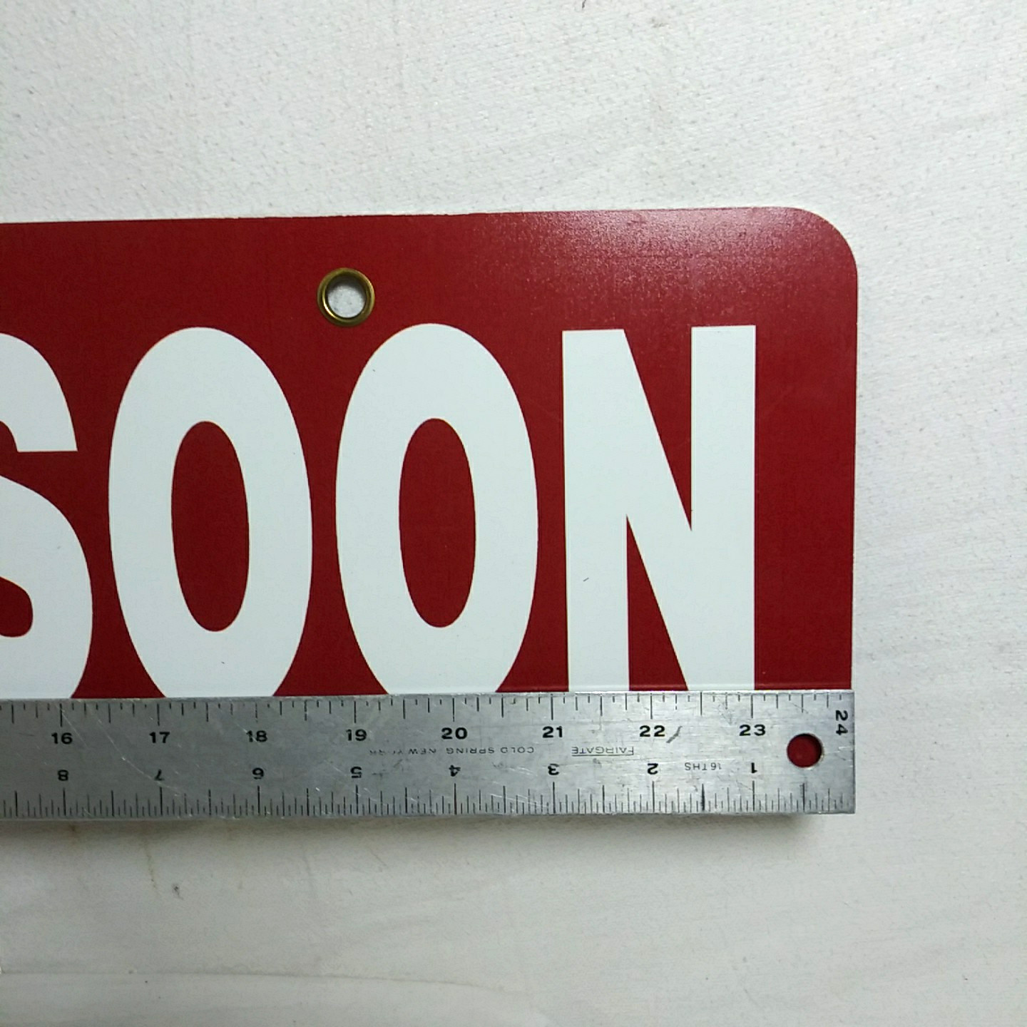 8 Real Estate Rider Sign Coming Soon 6X24 Weather Fade Proof Sign Metal Grommets
