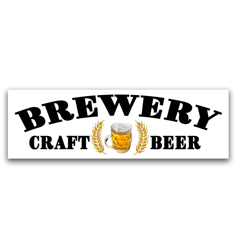 Brewery Craft Beer Vinyl Banner with Optional Sizes (Made in the USA)