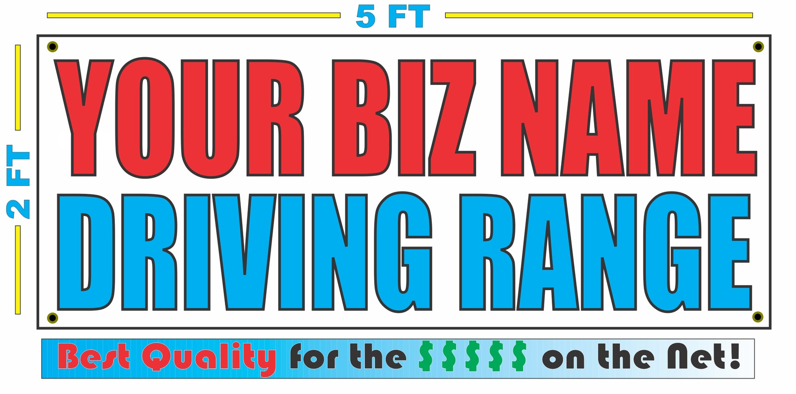 CUSTOM NAME DRIVING RANGE Banner Sign NEW Larger Size Best Quality for the $$$