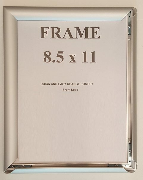 Aluminum Snap Frame for Poster 8.5 x 11 Inches, 25mm Profile, Color-REF24-1027