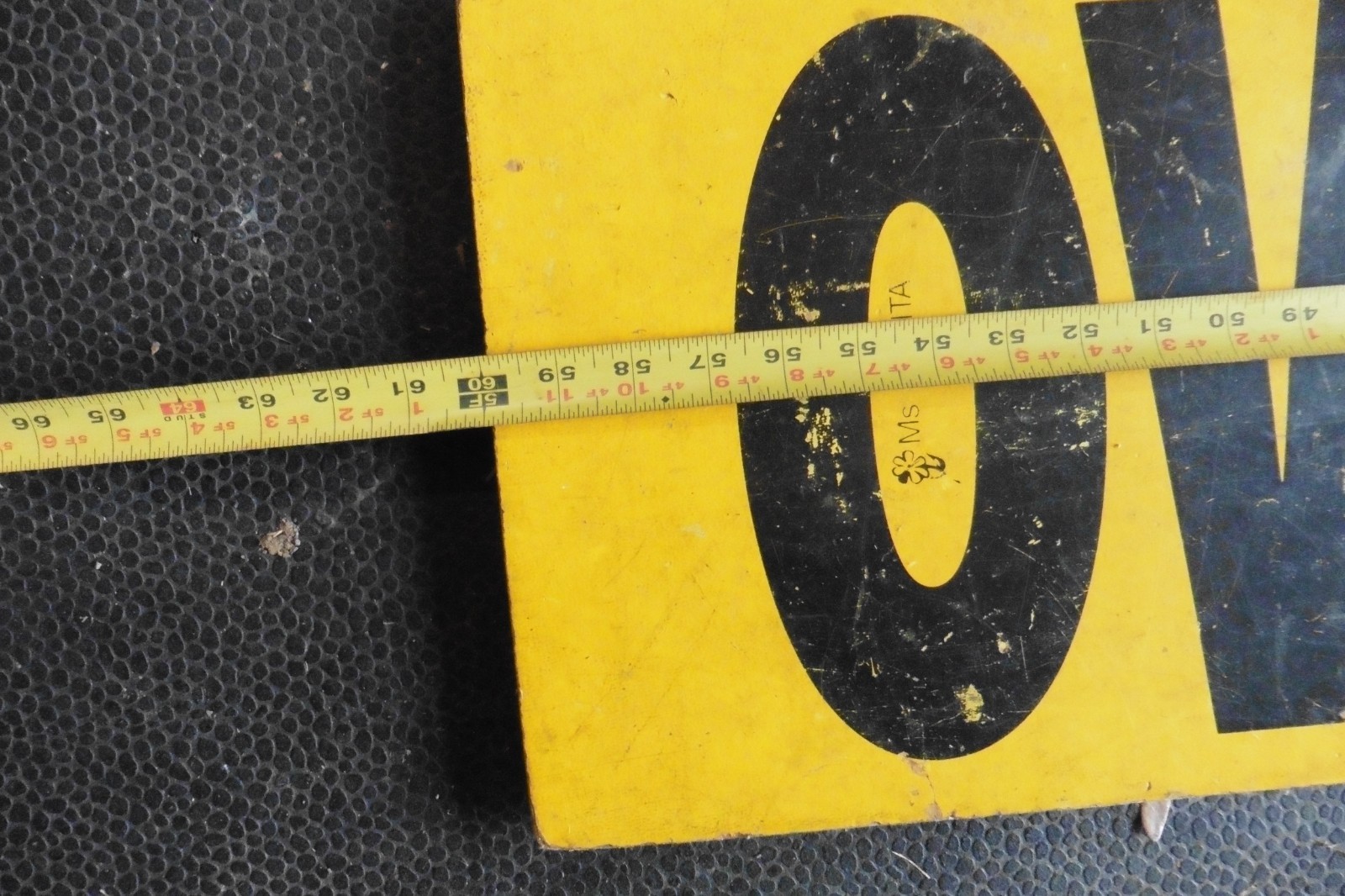 sign Oversized Load solid Wood 60&Prime; fold into 20&Prime; MANCAVE?