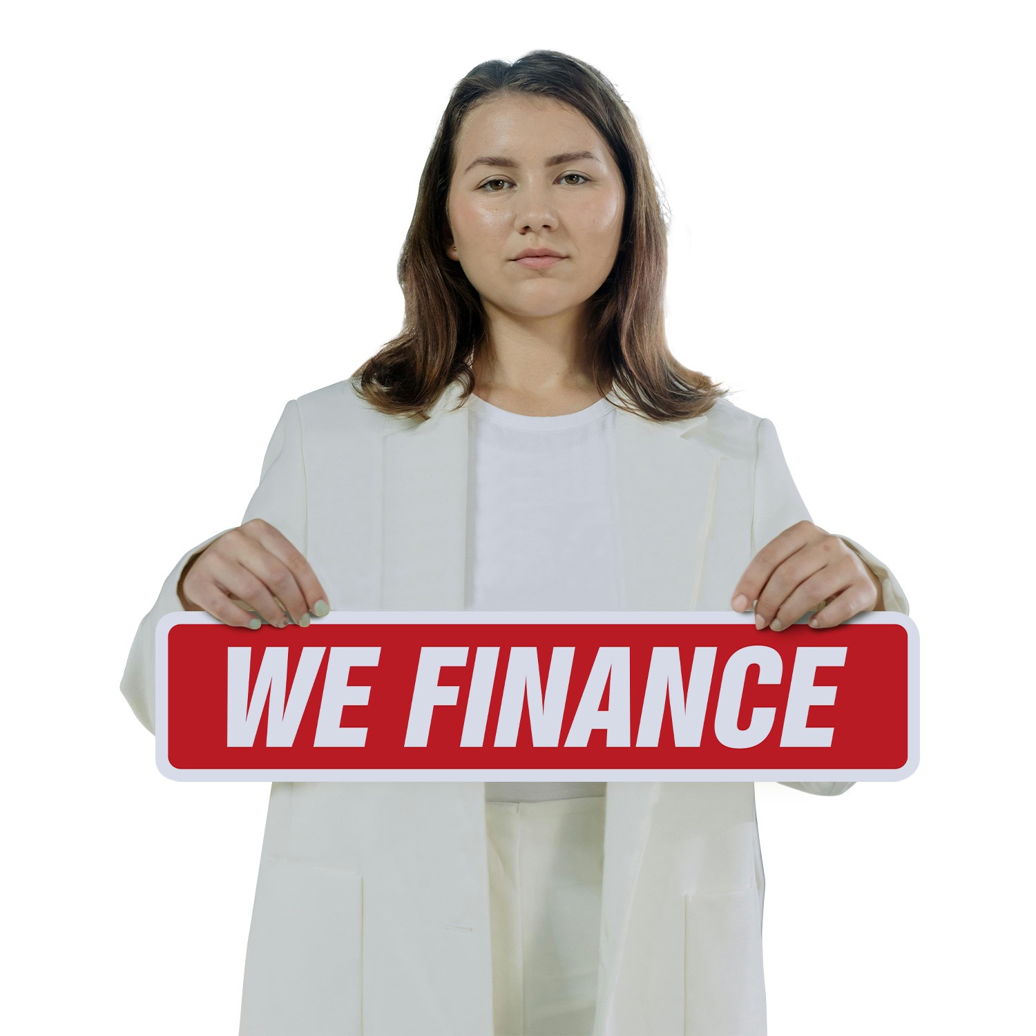 WE FINANCE Street Sign (2 Pack) Metal Plastic dealerships pawn shops car sales