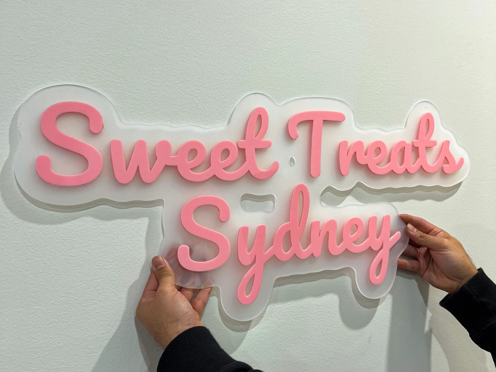 Acrylic 3D Double Layered Business Logo Sign – 2 Rows
