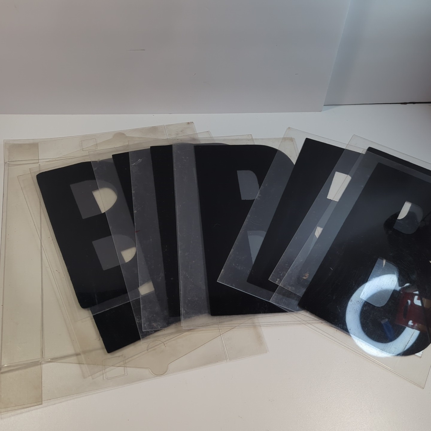 11&Prime; Black Marquee Sign Letter Complete Alphabet Commercial Outdoor Store Plastic