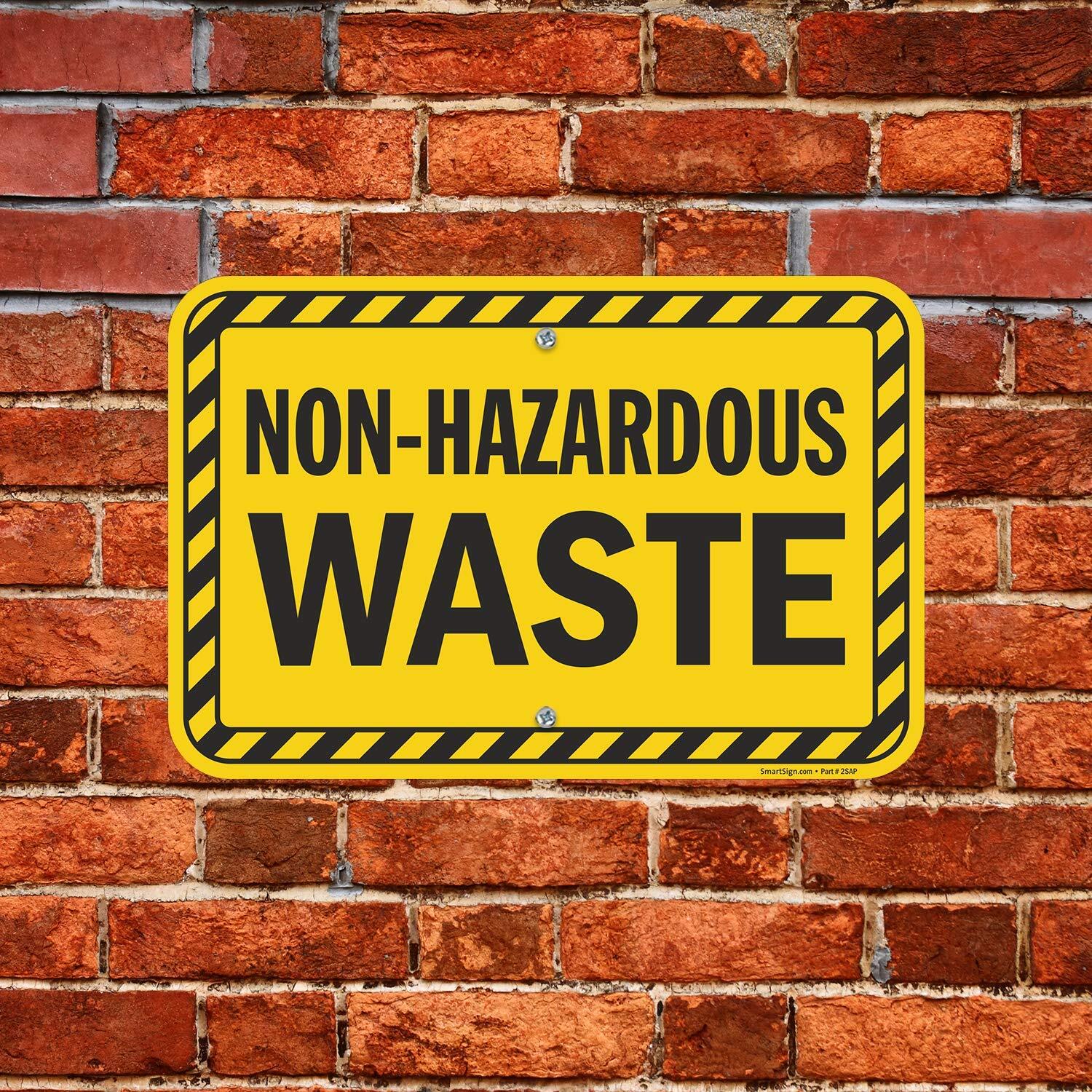 « Non-Hazardous Waste » Sign | 12&Prime; x 18&Prime; Aluminum