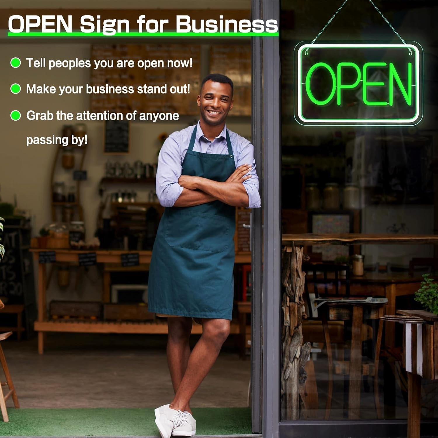 Open Signs for Business Bright and Dimmable Neon Sign LED USB Powered Light Up
